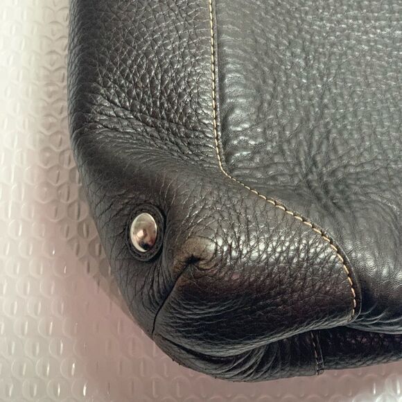 Coach Penelope Dark Brown Pebbled Leather Carryall Tote Purse G0982-14425 - Picture 8 of 16